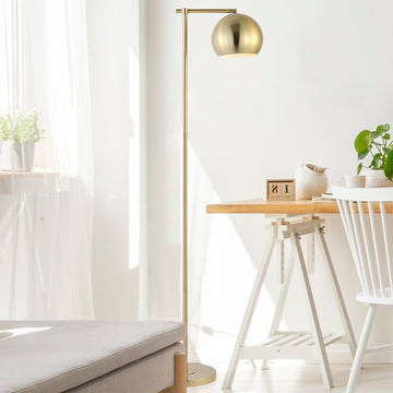 Eva 58.5" Modern Contemporary Iron LED Floor Lamp - JONATHAN Y
